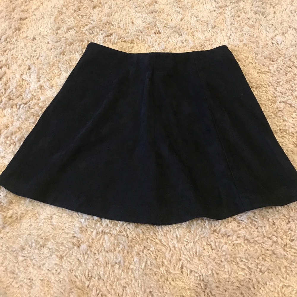 Black Brandy Melville suede mini skirt